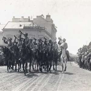 Román bevonulás 1918 
